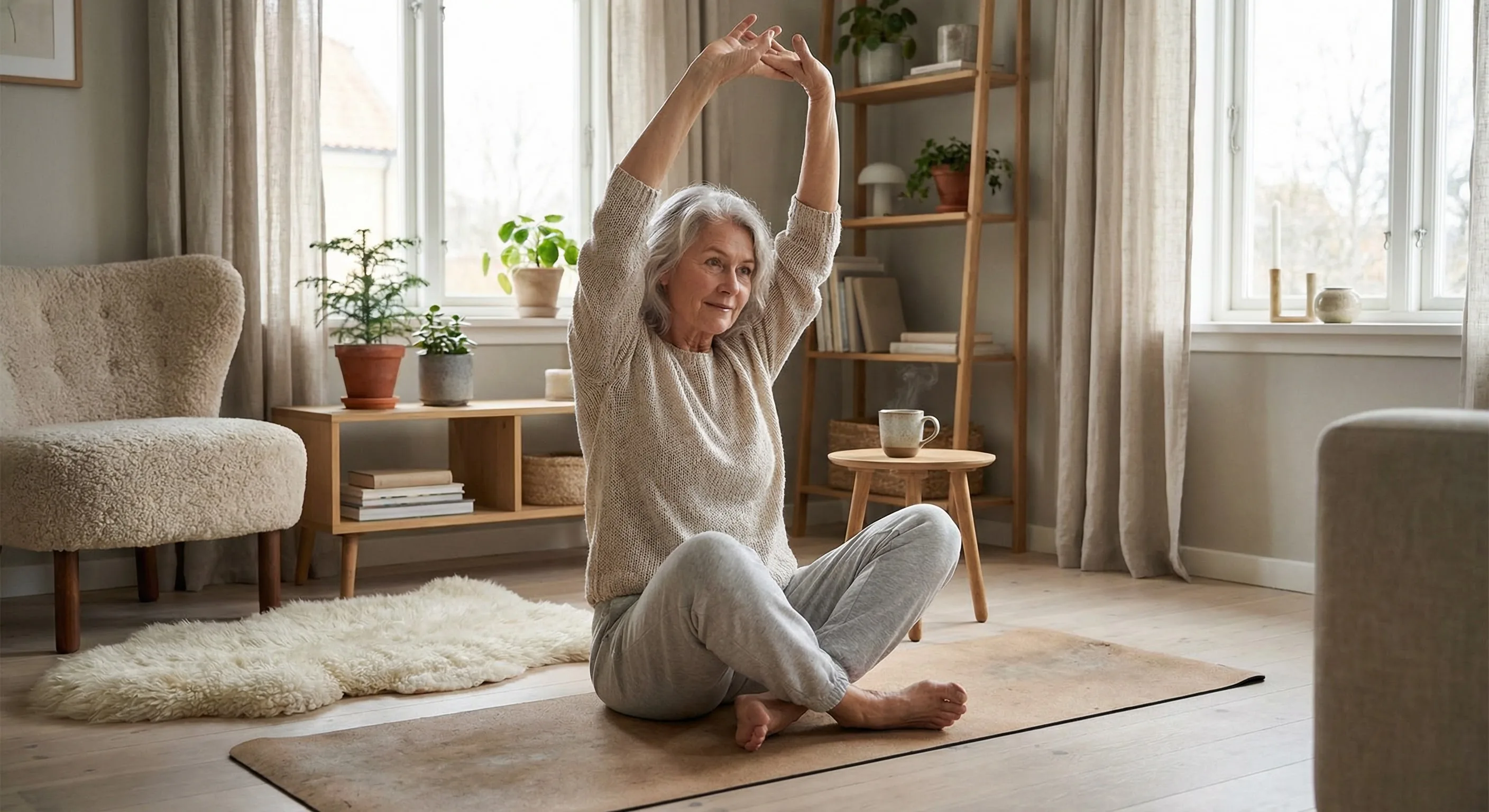 Skonsam träning hemma — daglig rörelse anpassad efter din kropp
